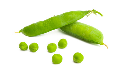 green peas isolated