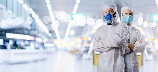 Scientist doctor, science AR technology virus vaccine antibody research, medical health care lab...