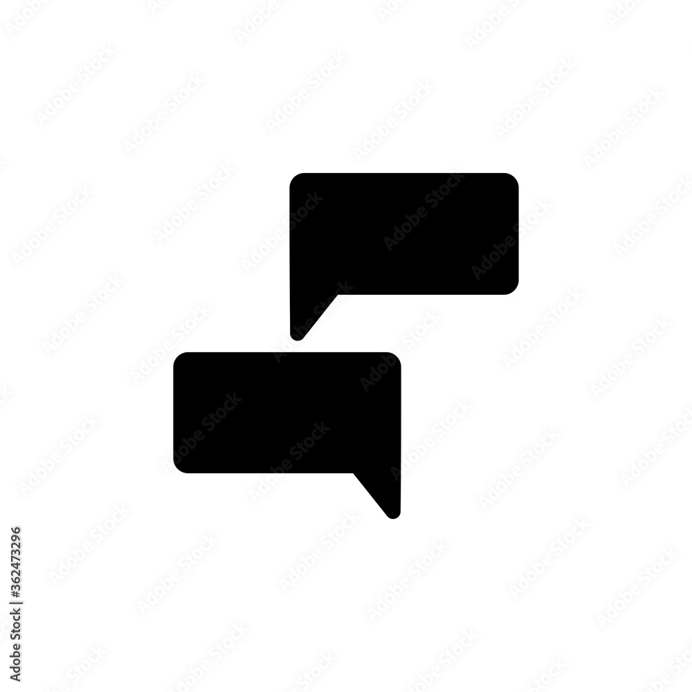 Poster message and chat icon. perfect for website, logo, application, presentation template and other produ