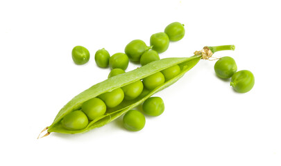 green peas isolated