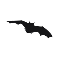 Bat vector silhouette. Bat icon