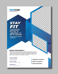 Gym Fitness Workout Training Exercise Boxing Flyer Brochure Template