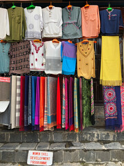 women-made textiles for sale in Nepal