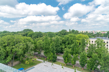 Panoramic view of Lublin in Poland.