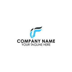 Elemen template desain ikon bendera huruf I dan F ikon. Tanda warna vektor.