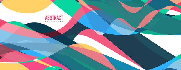 Fluid wave colorful abstract background. Dynamic colorful vibrant vector design