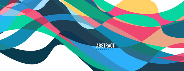 Fluid wave colorful abstract background. Dynamic colorful vibrant vector design