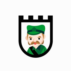 Police Vector Set Police Car Policeman Stock Vector