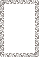 花のパターンのフレーム