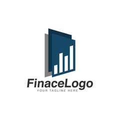 Finance business logo template vector