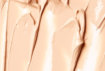 Makeup liquid foundation texture