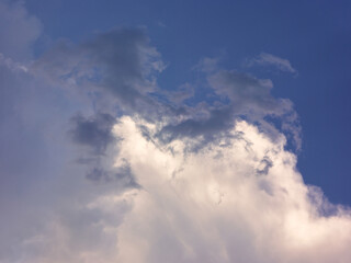 Fototapeta na wymiar Cloudy blue sky. Nature background
