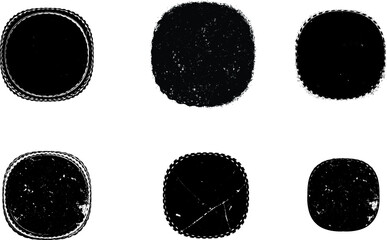 Grunge post Stamps Collection, Circles. Banners, Insignias , Logos, Icons, Labels and Badges Set . vector distress textures.blank shapes.