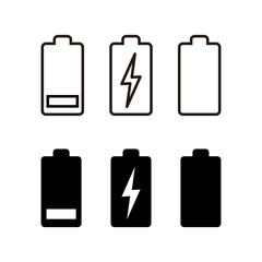 set of Battery icons. Battery vector icon