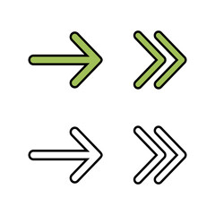 set of Arrow icons. Arrow symbol. Arrow vector icon