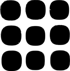 Grunge post Stamps Collection, Circles. Banners, Insignias , Logos, Icons, Labels and Badges Set . vector distress textures.blank shapes.