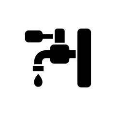 faucet icon vector symbol template