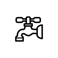 faucet icon vector symbol template