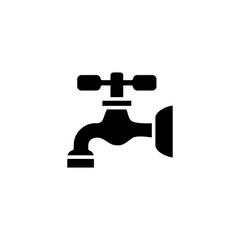 faucet icon vector symbol template