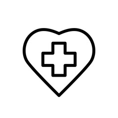 first aid icon vector symbol template