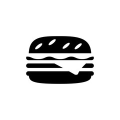 burger icon vector symbol template