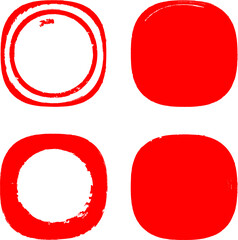 Grunge post Stamps Collection, Circles. Banners, Insignias , Logos, Icons, Labels and Badges Set . vector distress textures.blank shapes.