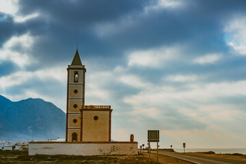 Obraz premium Kościół San Miguel w Cabo de Gata, Hiszpania