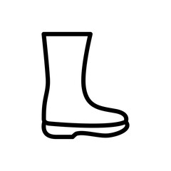 garden boot icon vector symbol template