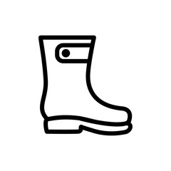 garden boot icon vector symbol template