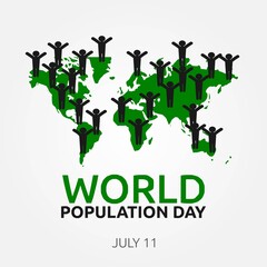 World Population Day Vector Illustration
