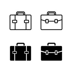 set of Briefcase icons. Briefcase vector icon