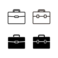 set of Briefcase icons. Briefcase vector icon