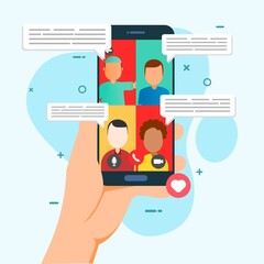 Vector of Video Call Design Template