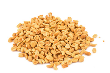 Heap of group of snack peeled salted peanut, earth nut, legume, groundnut