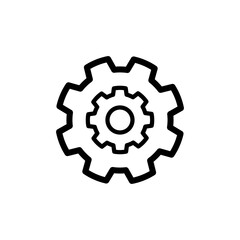 gear icon vector symbol template