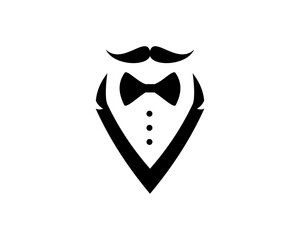 Gentleman waiters with mustache