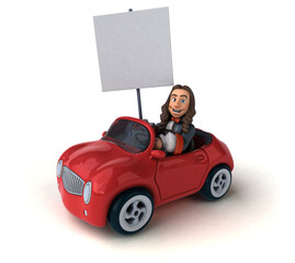 3D Illustration of a cartoon man in historical baroque costume