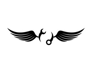 Upside down wrench and wing