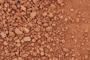 Broken ceramic brick