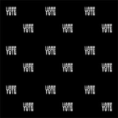 Seamless pattern Minimal black and white Vote text election day Usa debate of president voting 2020. Election banner design ,Political  Flyer vector T-shirt typo Election Day Symbolic Elements 
