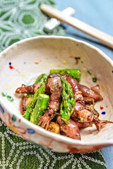 Japanese Style Fried Octopus In The Bowl