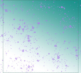 Dotted Frame On Stainy Mint Green Gradient Baackground