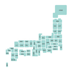 日本都道府県地図