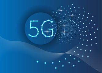 5g, wireless, background abstract. Vector illustration. design