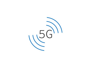 5g, wireless icon. Vector illustration, flat design.