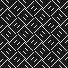 Seamless abstract patterns. Geometric ornament of Interlacing.