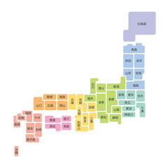 日本都道府県地図