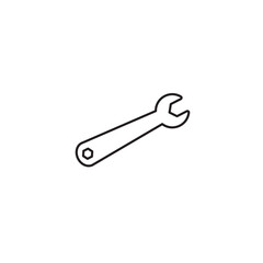 Wrench line icon vector