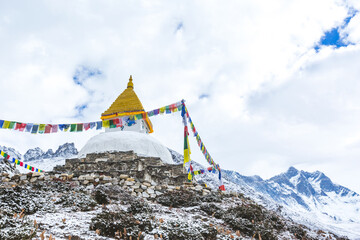 Buddhist stupa in Deboche village, Nepal