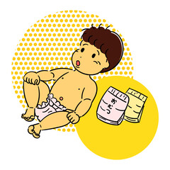 赤ちゃんとおむつ